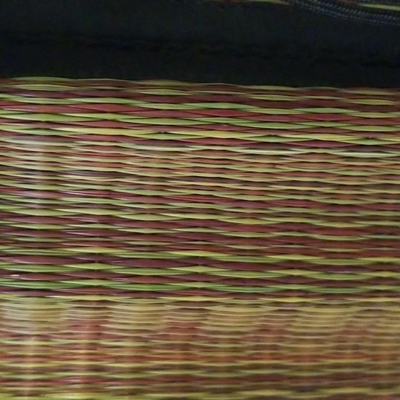 BASKETS OF CAMBODIA Cinch Basket Bucket Bag Purse Crossbody medium Size - Picture 3 of 7